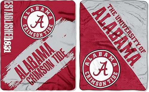 Paquete de manta doble con licencia de la NCAA, las dos mantas de vellón más vendidas, micro raschel, sherpa o mantas de seda para todas las