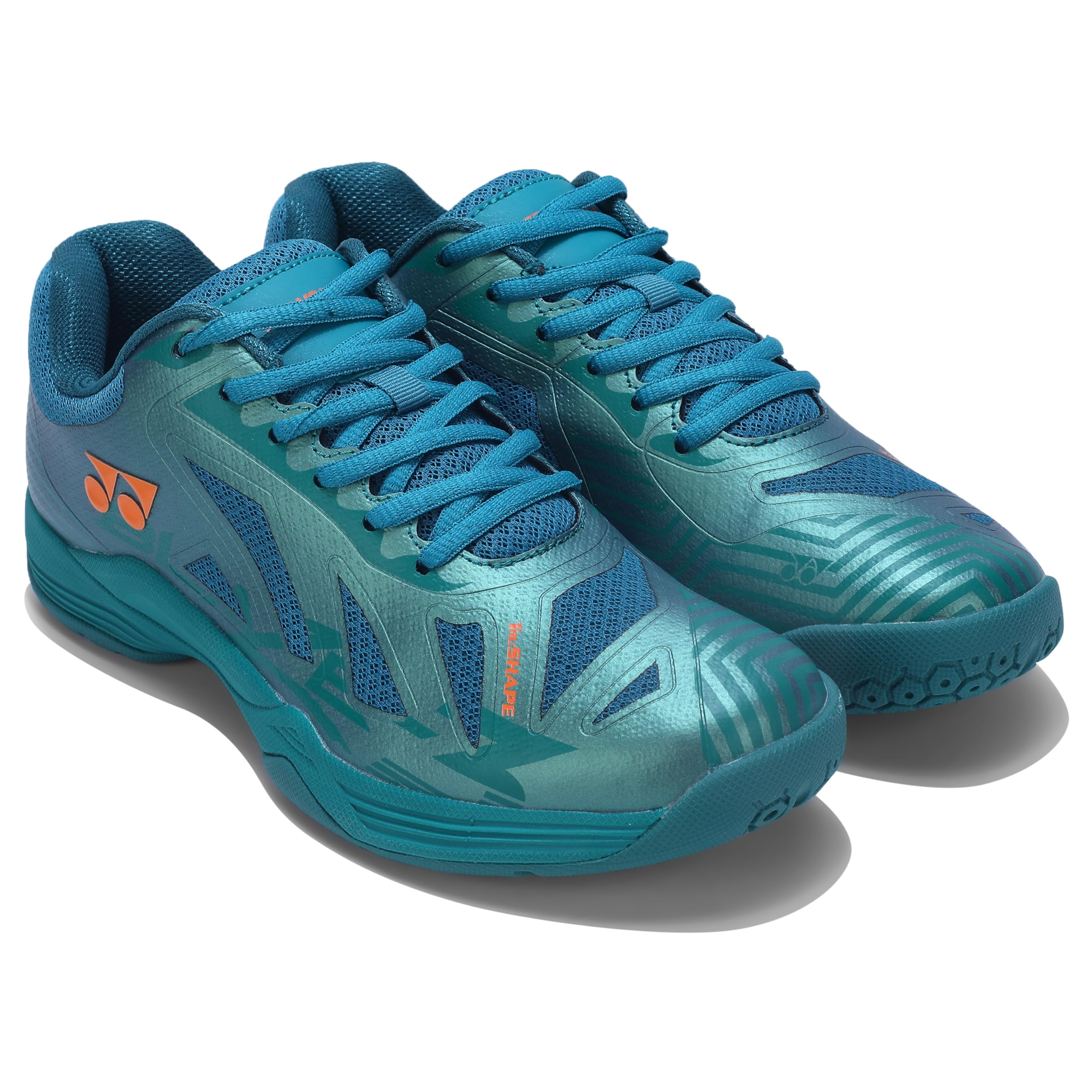 YONEX Unisex-Adult Badminton Shoes Blaze 3 Neptune Green Midnight Turquoise Hyper Orange 10/8903224373139 (B0CMX3XNZJ) Amazon Price History, Amazon Price Tracker