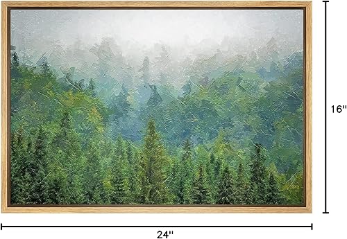 Vista 218 de SIGNFORD Lienzo enmarcado para pared, tren de montaña de otoño, vías de ferrocarril, naturaleza, desierto, fotografía, realismo, paisaje decorativo