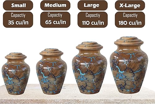 Miniatura 2 de Lightning Strike Urnas de madera para mascotas para cenizas de perros, urnas de cremación de madera para mascotas con tapa roscada  Urna tallada