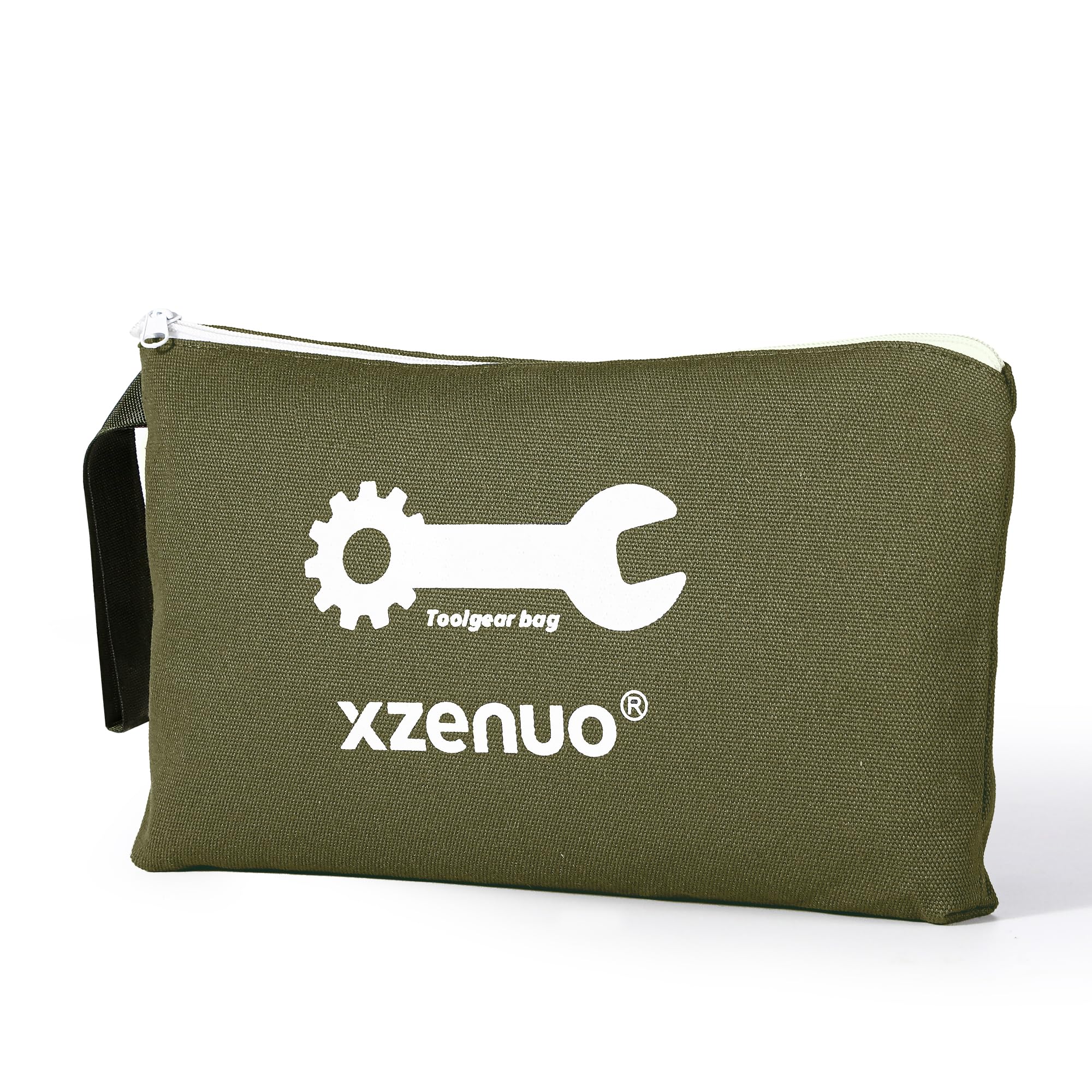 Tool Pouch Zipper Bag 16oz Pure Cotton Canvas Tool Bag 12 5 Inch Zipper Pouch for Organization Storage