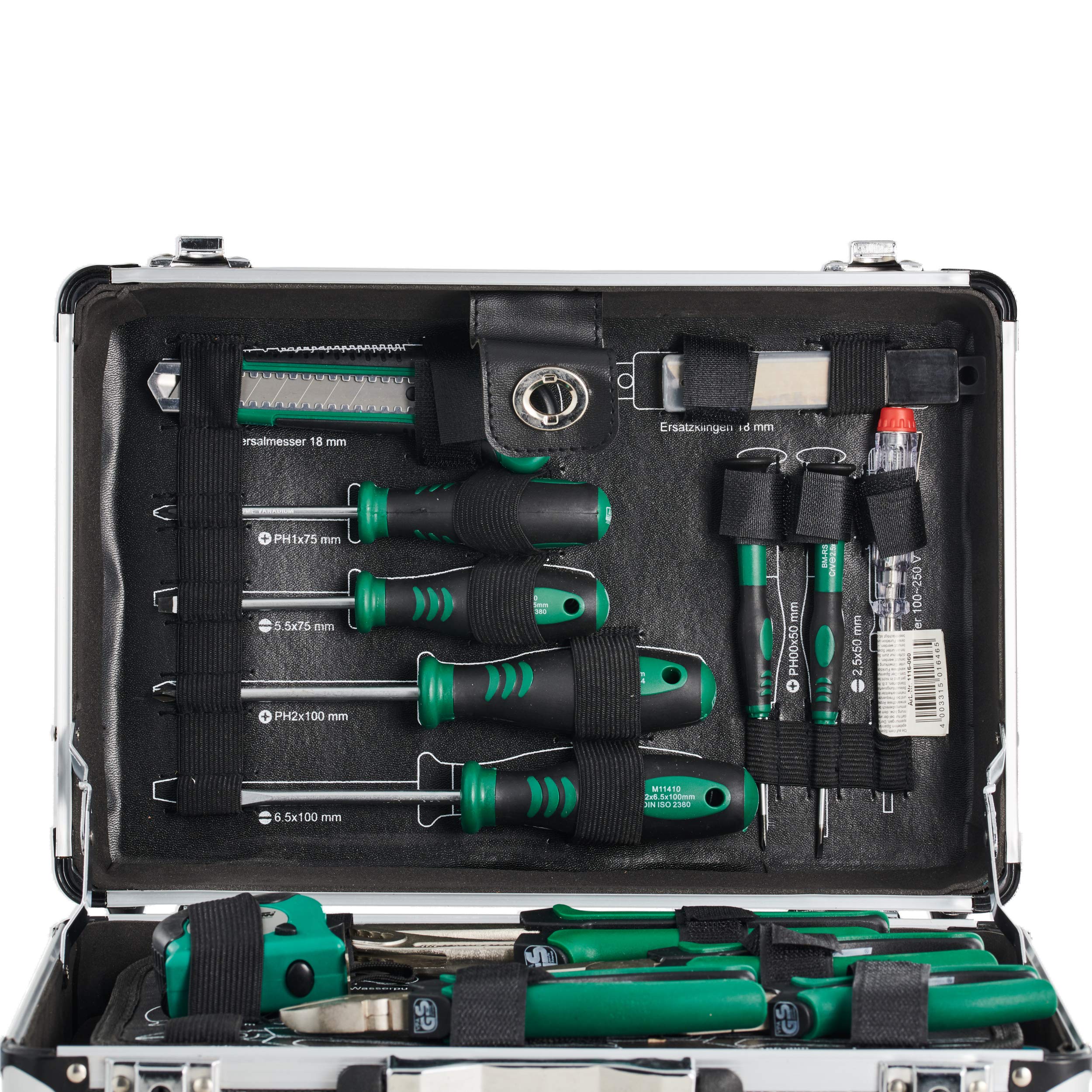 Brüder Mannesmann Tools Set Tool Box, 1 Piece, M29067