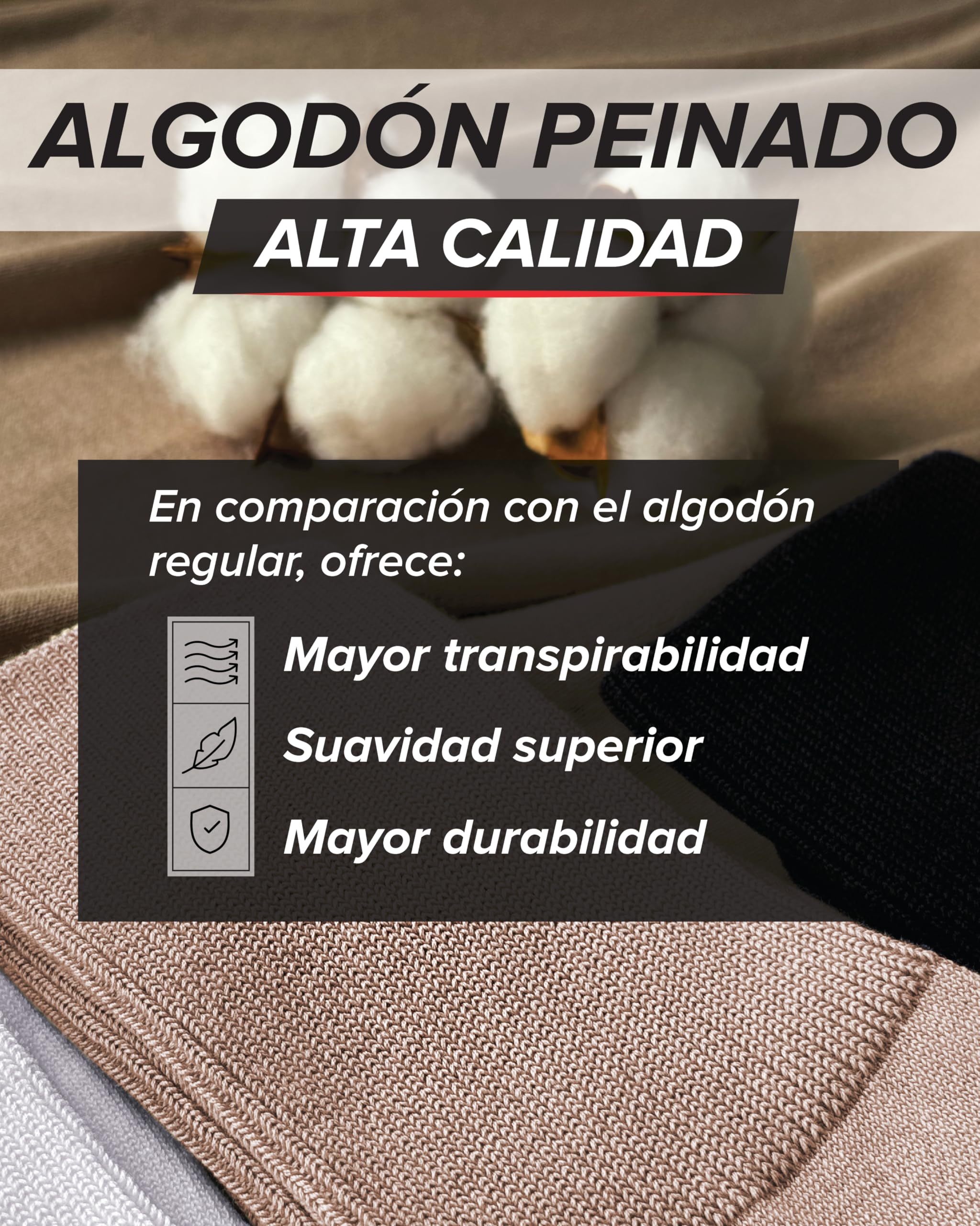 vitsocks Hombre Calcetines sin Goma Antipresión no Aprietan (3 PARES) Algodón Finos Verano Especiales sin Elástico