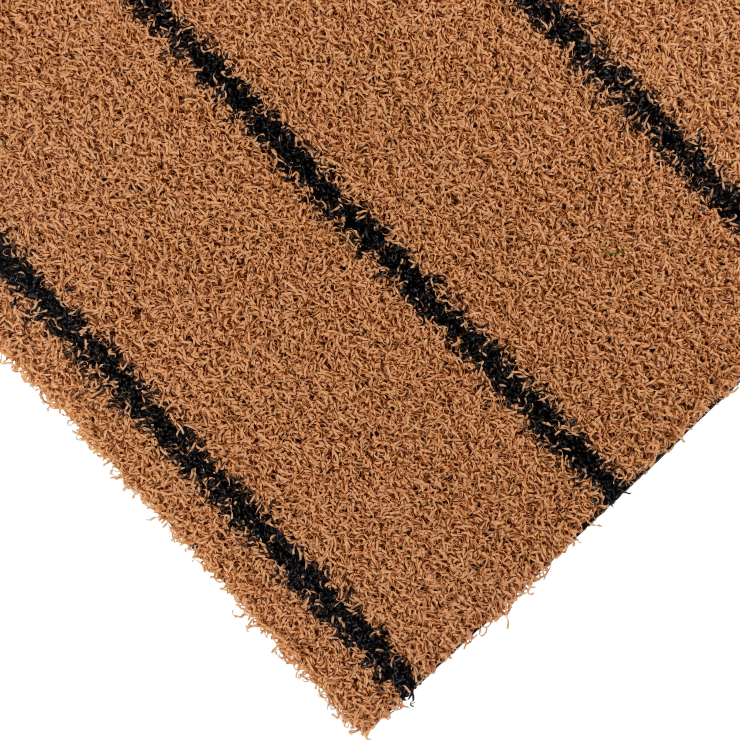 Primaflor Kunstrasen Teak pro 200x300cm | Braun | 12 mm | UV-stabil | wetterfest | wasserdurchlässig | Rasenteppich in Teak-Optik | Bootsdeck Belag und Schiffsdeckbelag | für Balkon und Terrasse