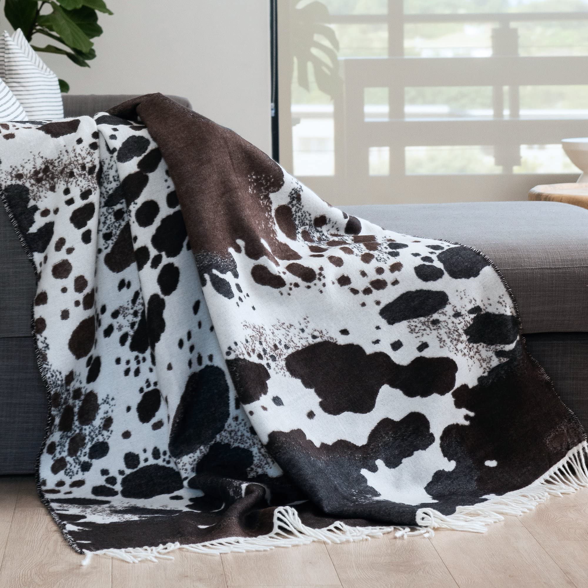 Afrikanische Decke 180x140cm aus Mikrofaser als Sofadecke und Tagesdecke