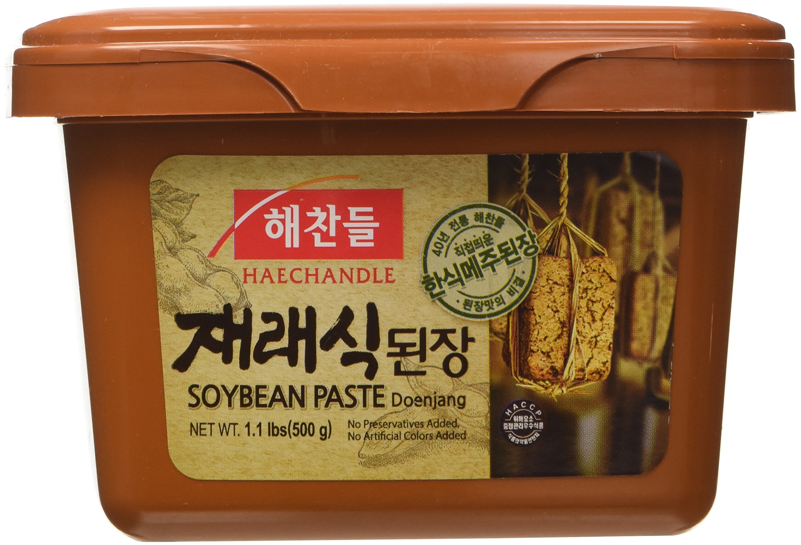 CJ Haechandle Soybean Paste, Korean Doenjang, 500g (1lb),