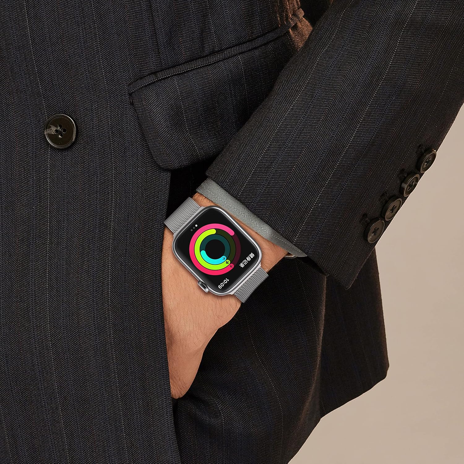 Magnetic Compatible Stainless Adjustable Wristband Image