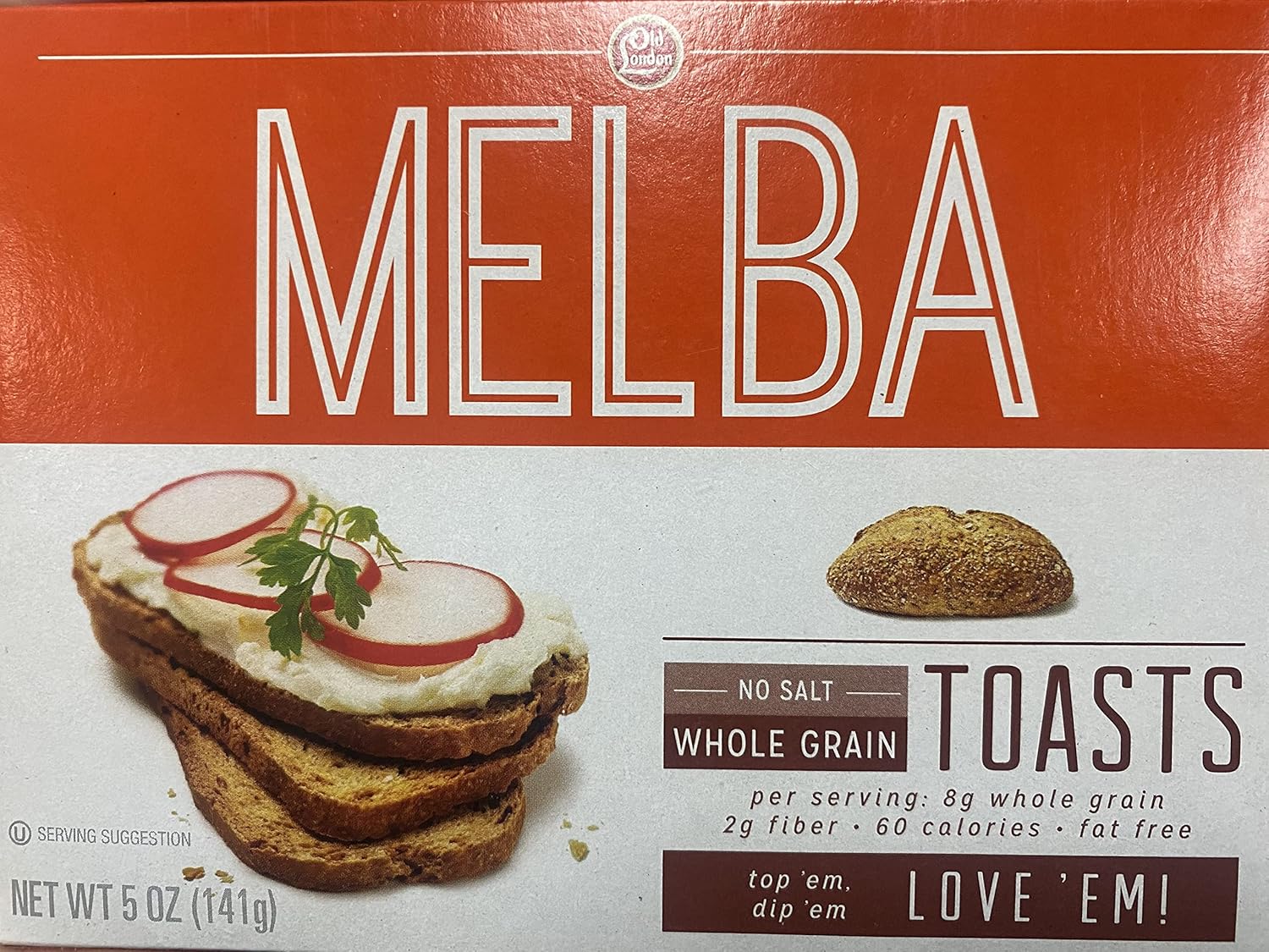 Old London Melba Toast Unslt Whole Grn Grocery & Gourmet Food