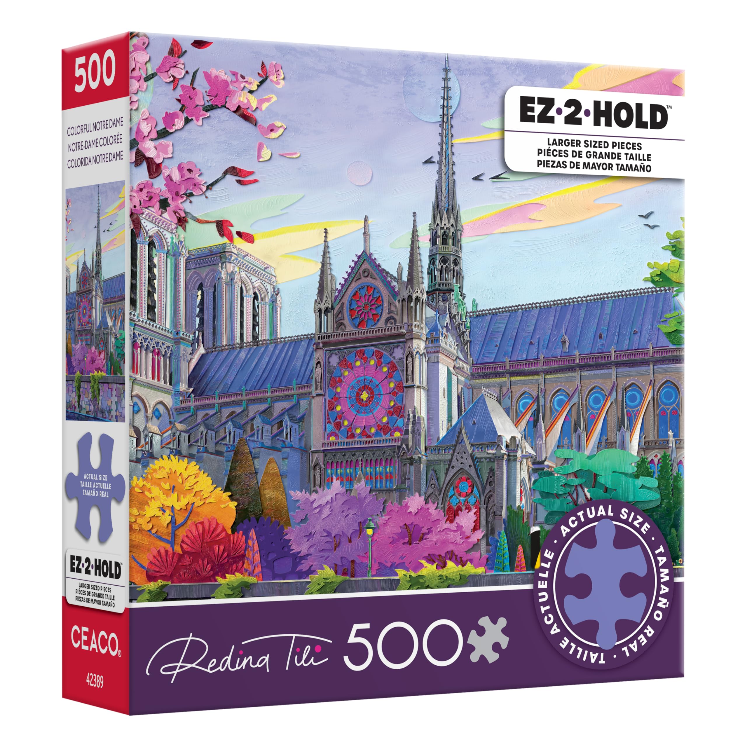 Amazon.com: EZ 2 Hold - Colorful Notre Dame - 500 Oversized Piece