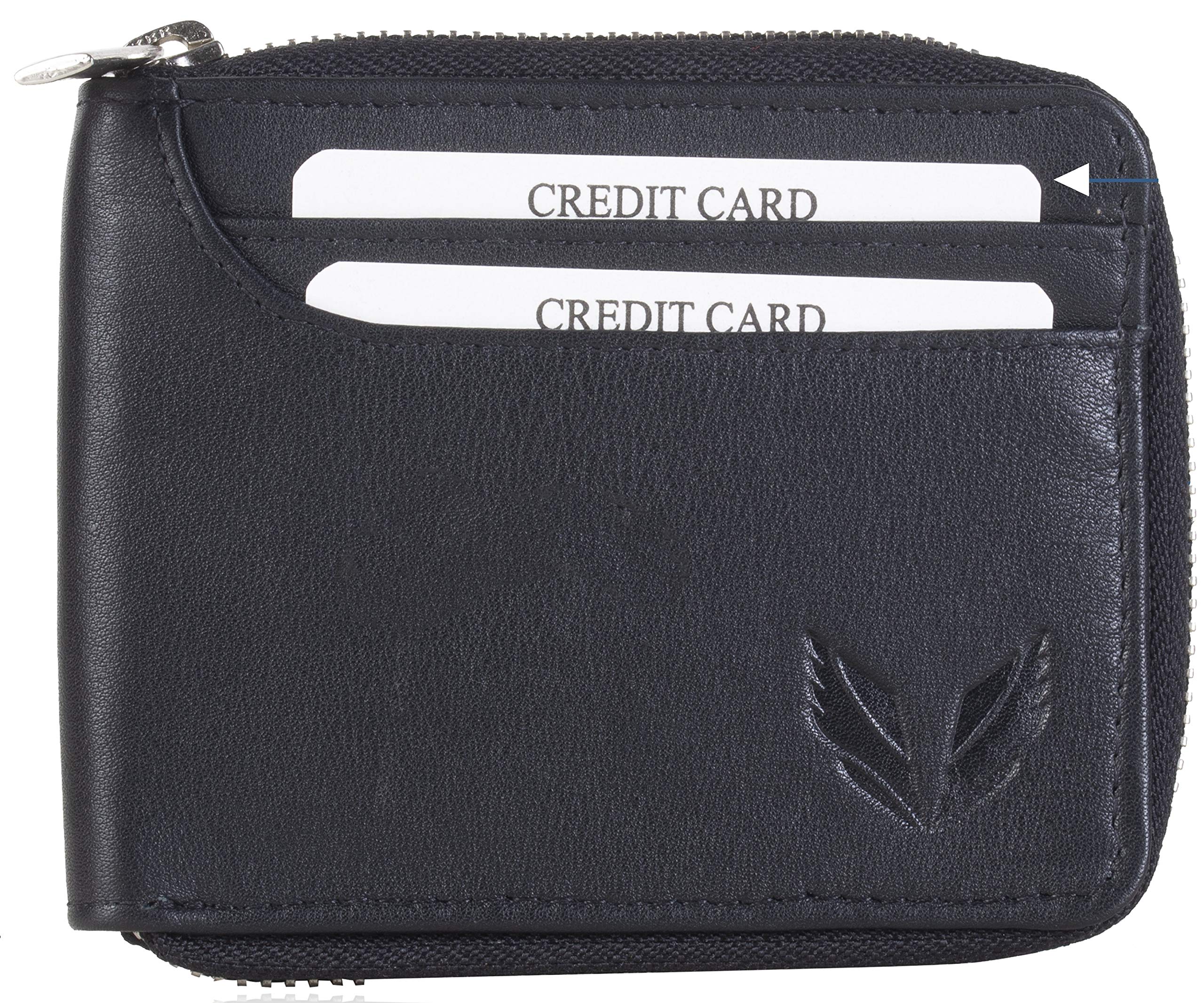 VOGARD Genuine Leather RFID Blocking Wallet for Men | Wallet for Men (Black)