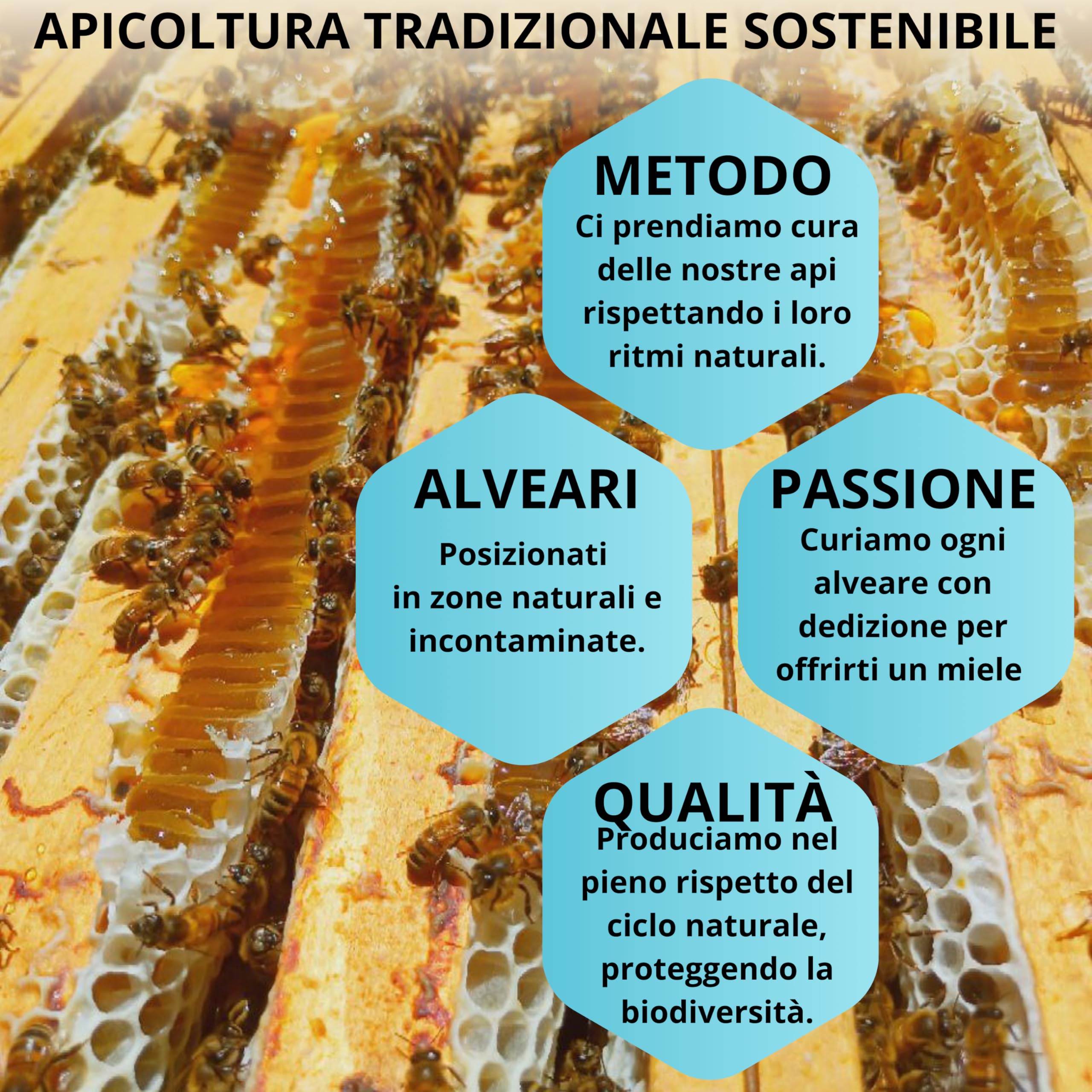 Miele di Acacia Italiano 1kg da Apicoltore Diretto BORVEI | Grezzo, Non Pastorizzato e Naturale | Estratto a Freddo | Artigianale | Senza Miscele UE
