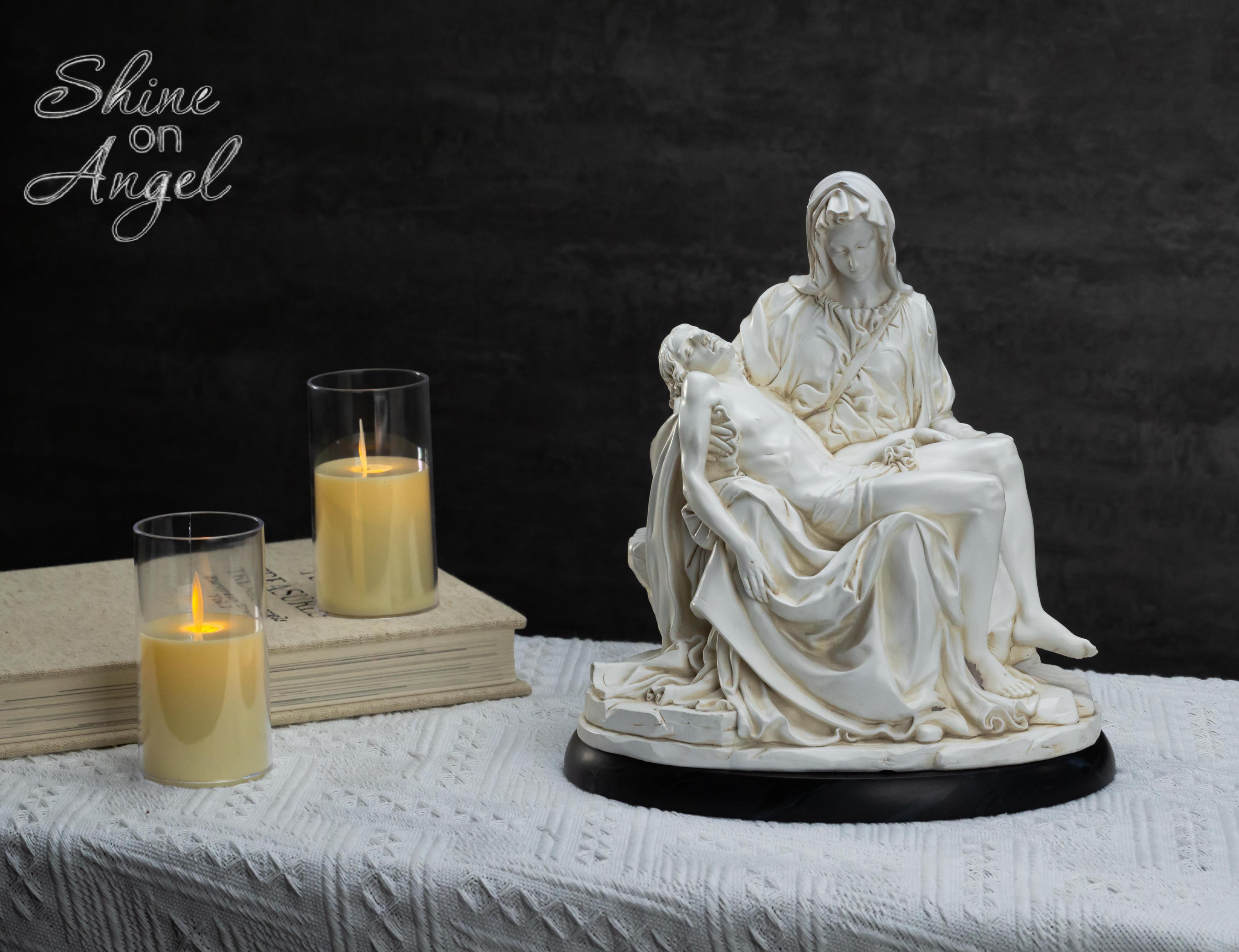 Amazon.com: ShineOnAngel Pieta Statue - Michelangelo's Pietà