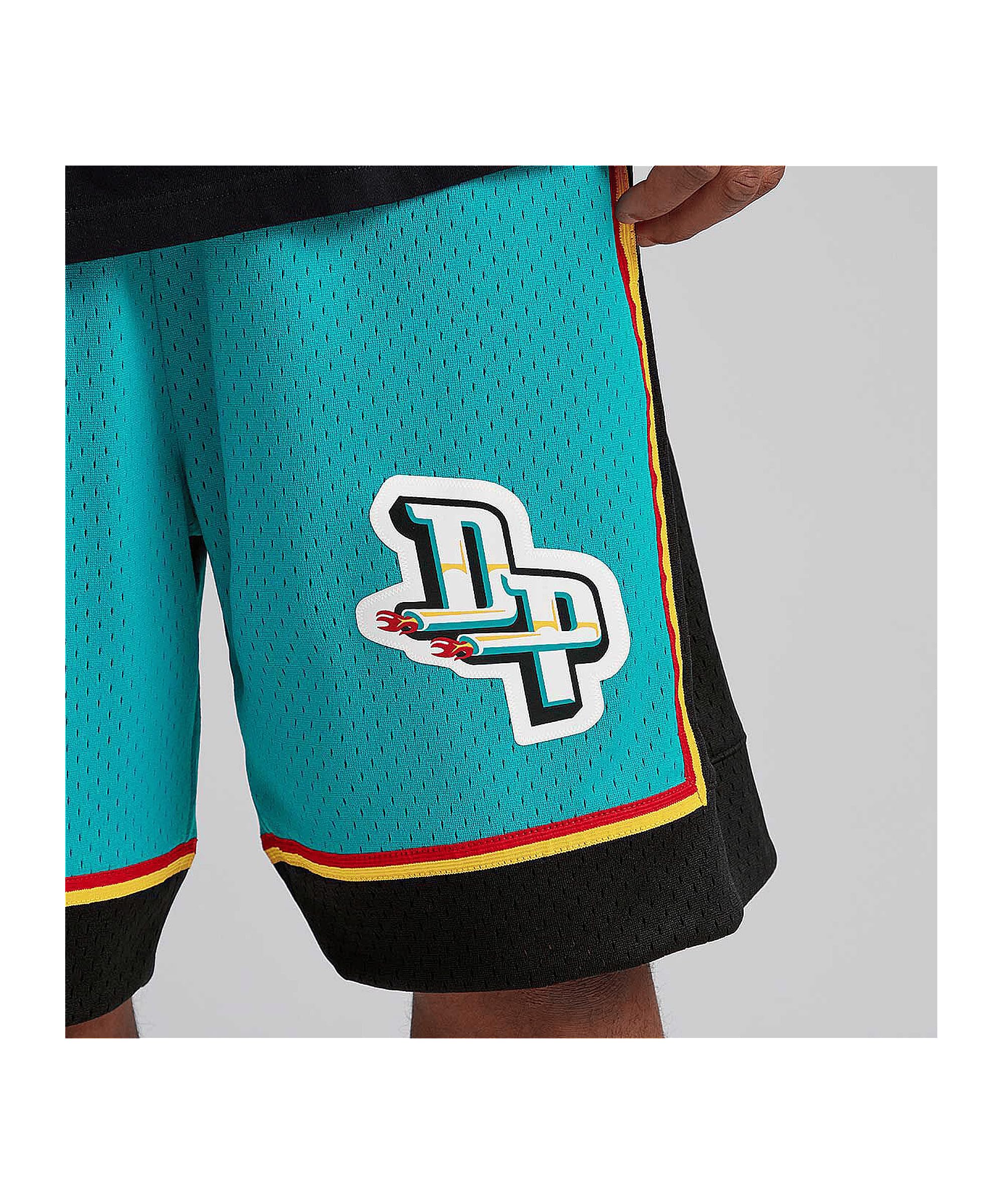 Mitchell & Ness Detroit Pistons 1998-99 Swingman NBA pantalón corto Turquesa