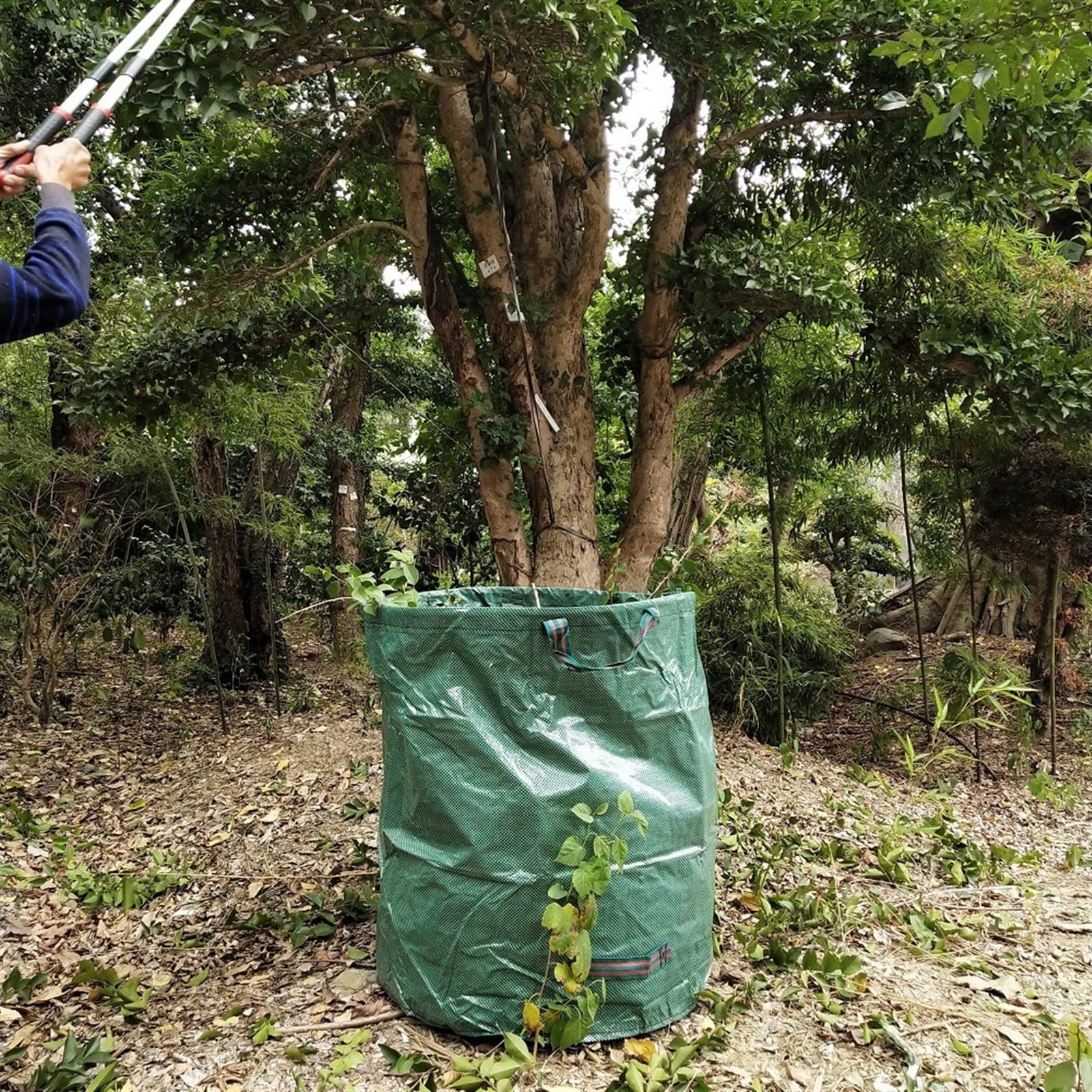 Grande spazzatura portatile può pieghevole pop-up giardino foglia cestino della spazzatura della spazzatura del sacchetto di stoccaggio dei fiori e della raccolta dell'erba del bidone della raccolta d