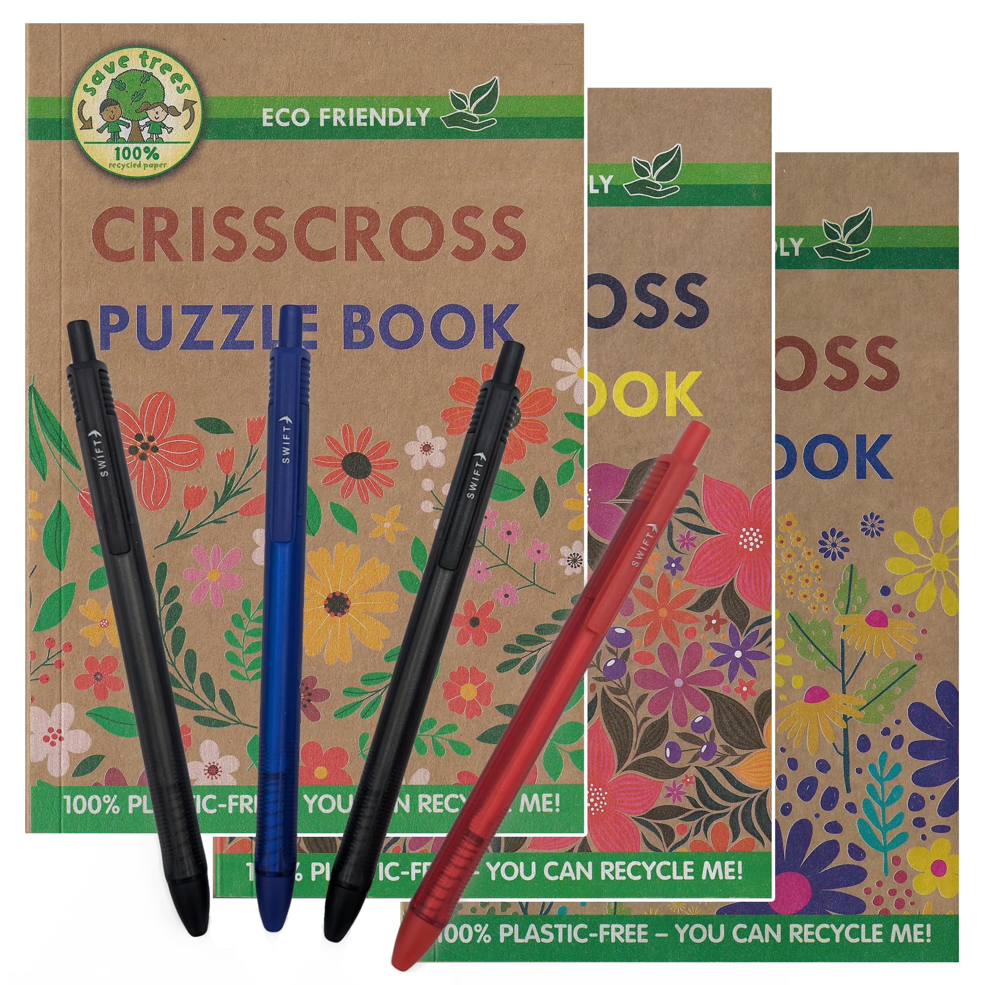 ihoot A5 Eco-Friendly Criss Cross Crossword Bundle