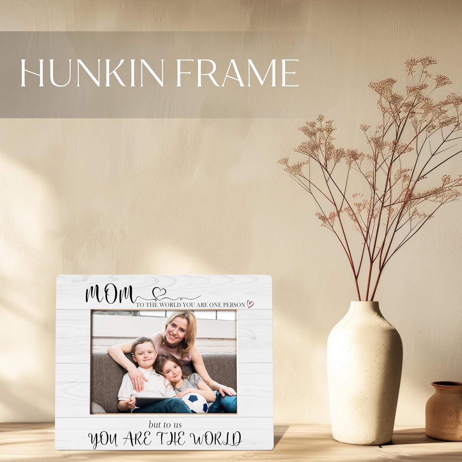 Mom Picture Frame 5x7, Mother Photo Frame, To the World You Are a Mother, Mom Gifts from Daughters Son, Mommy Gifts - Image 2