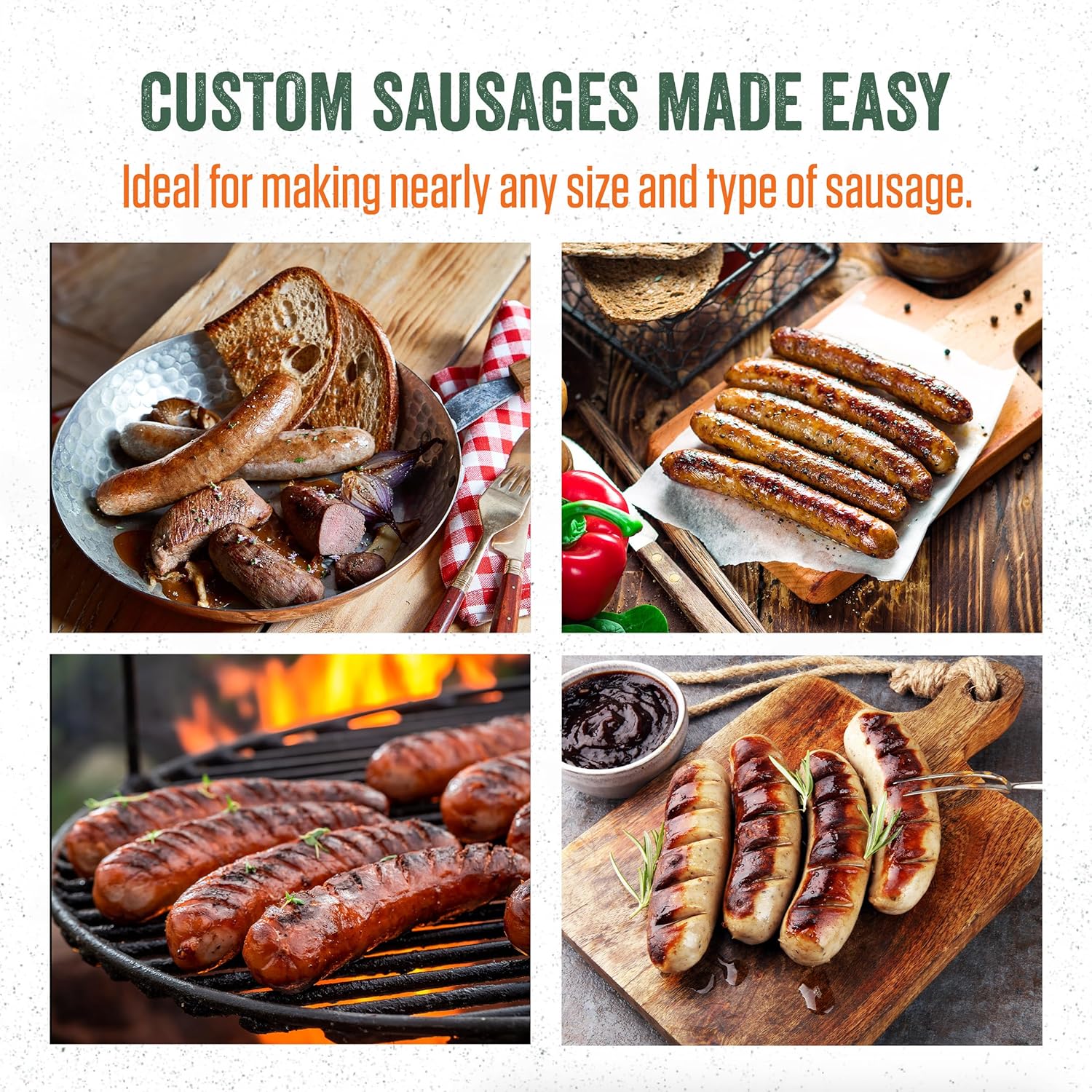 LEM Products 5 lb Vertical Sausage Stuffer with Tubes, Meat Stuffer Machine for Home Kitchen Use, Sausage Maker with Air-Release Piston and Stuffing Tubes, Makes All Sausages