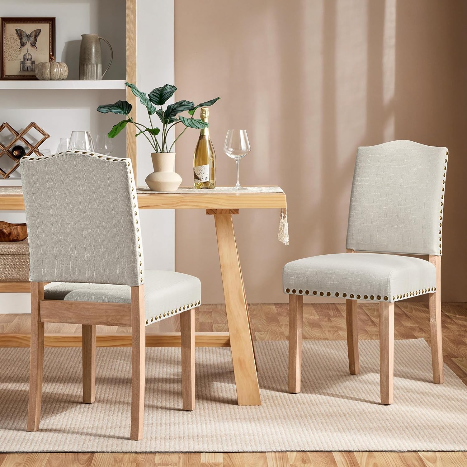 Yaheetech - Brandclub - Yaheetech Upholstered Dining Chairs Set of