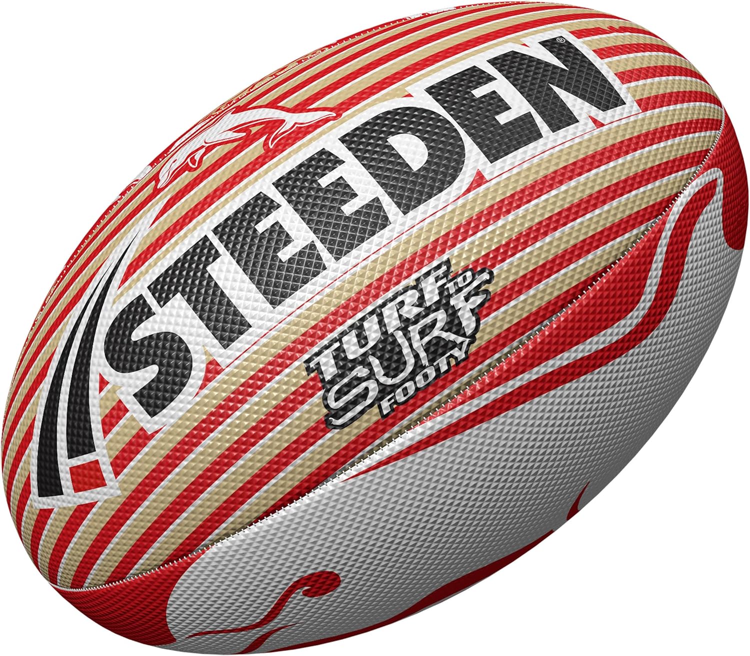 Steeden NRL Turf to Surf Ball Size 3 – Official Licensed Rugby League Supporter Ball