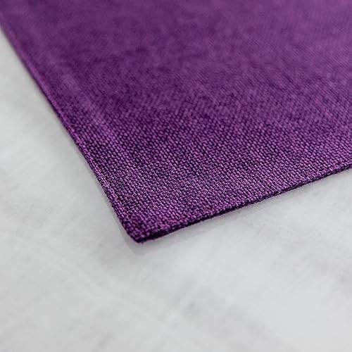 Vista 89 de Home Brilliant Juego de 4 manteles individuales de lino azul, resistentes al calor, manteles individuales para mesa de comedor, manteles Índigo