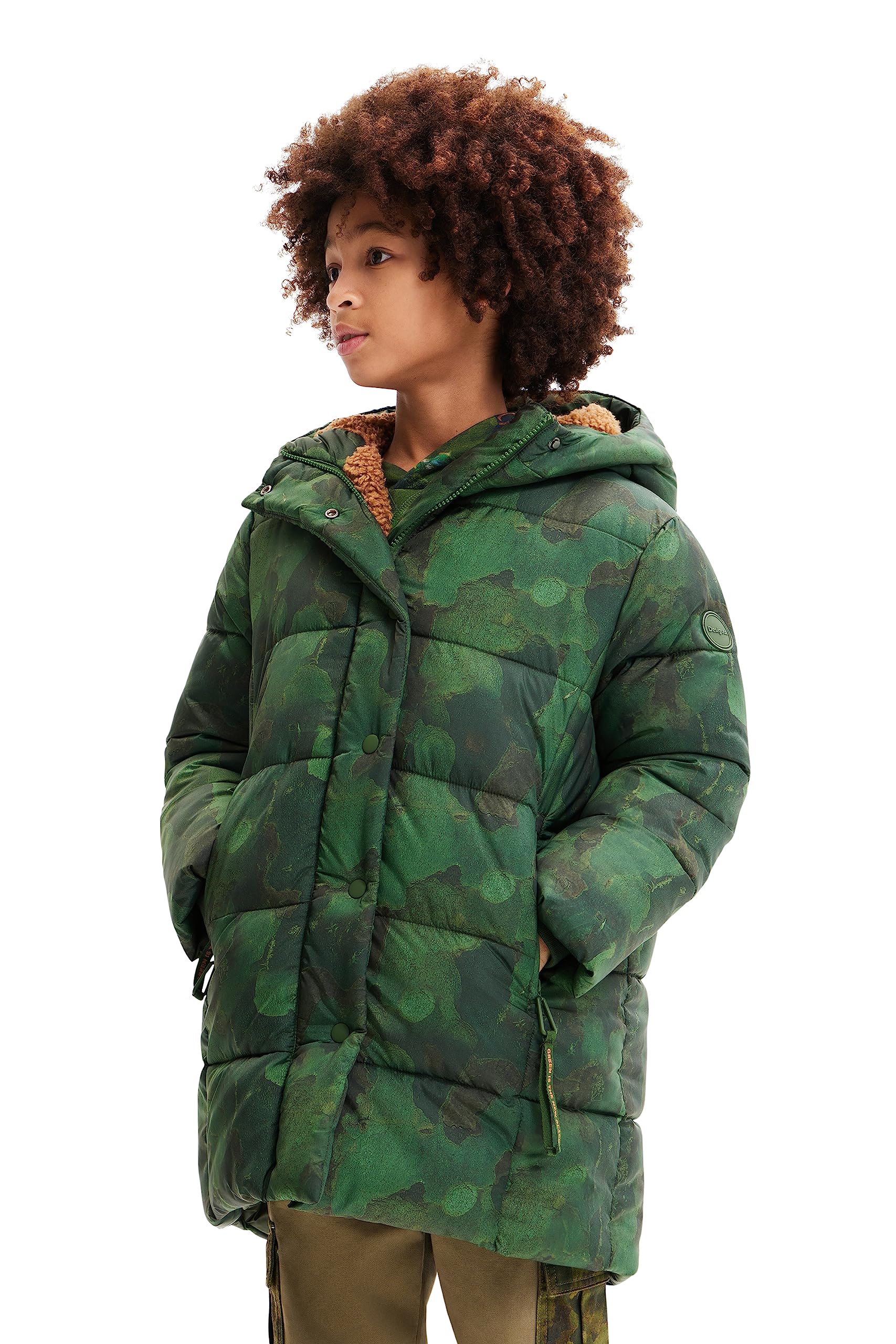 Desigual Herren Grün Chaq_abraham, 4086 Dark Kaki, 3/4