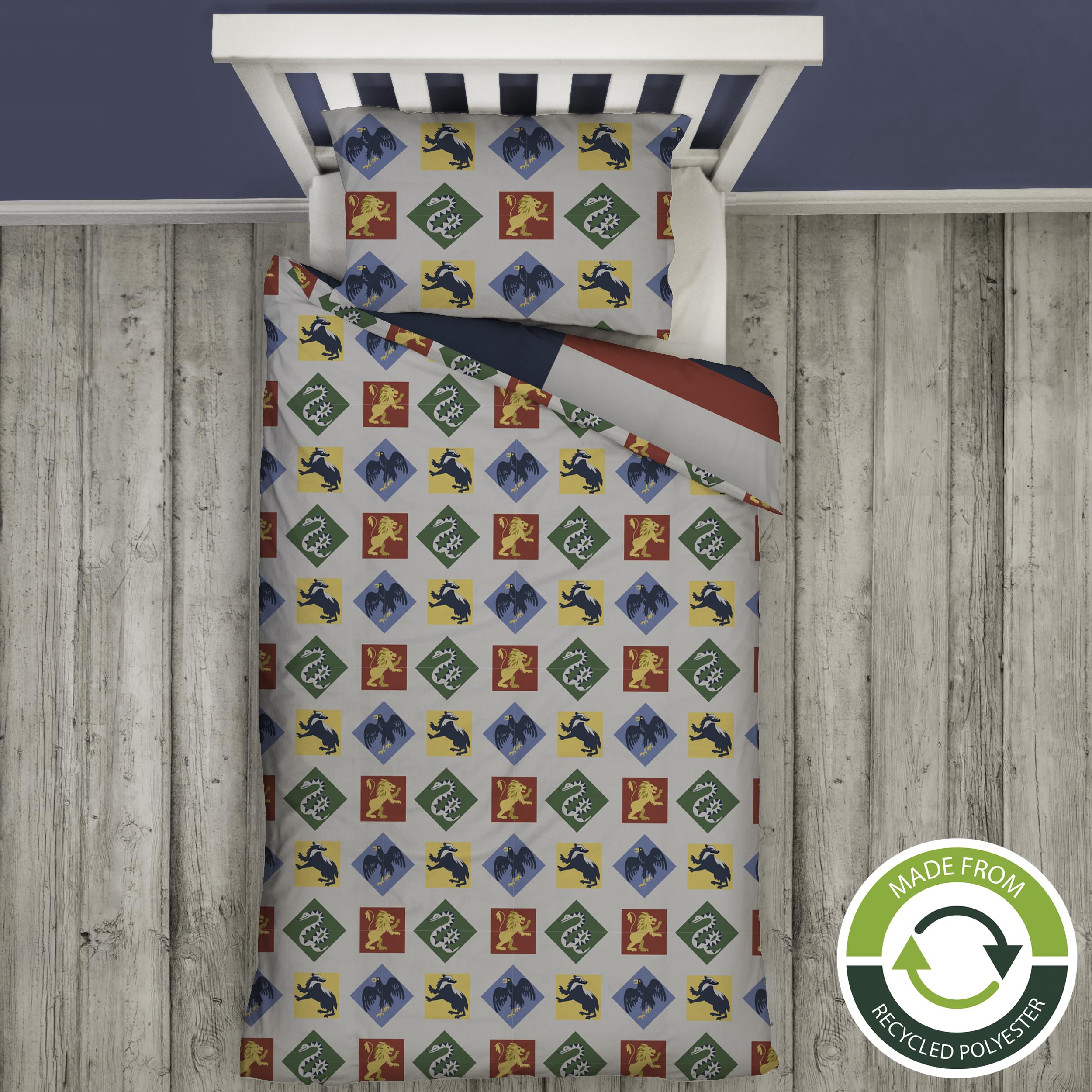 Witte Dekbedhoes Met Uil Harry Potter Beddengoed Set - Omkeerbaar Dekbed 140x200 Cm Met Hedwig De Uil Omkeerbaar Beddengoed Hedwig