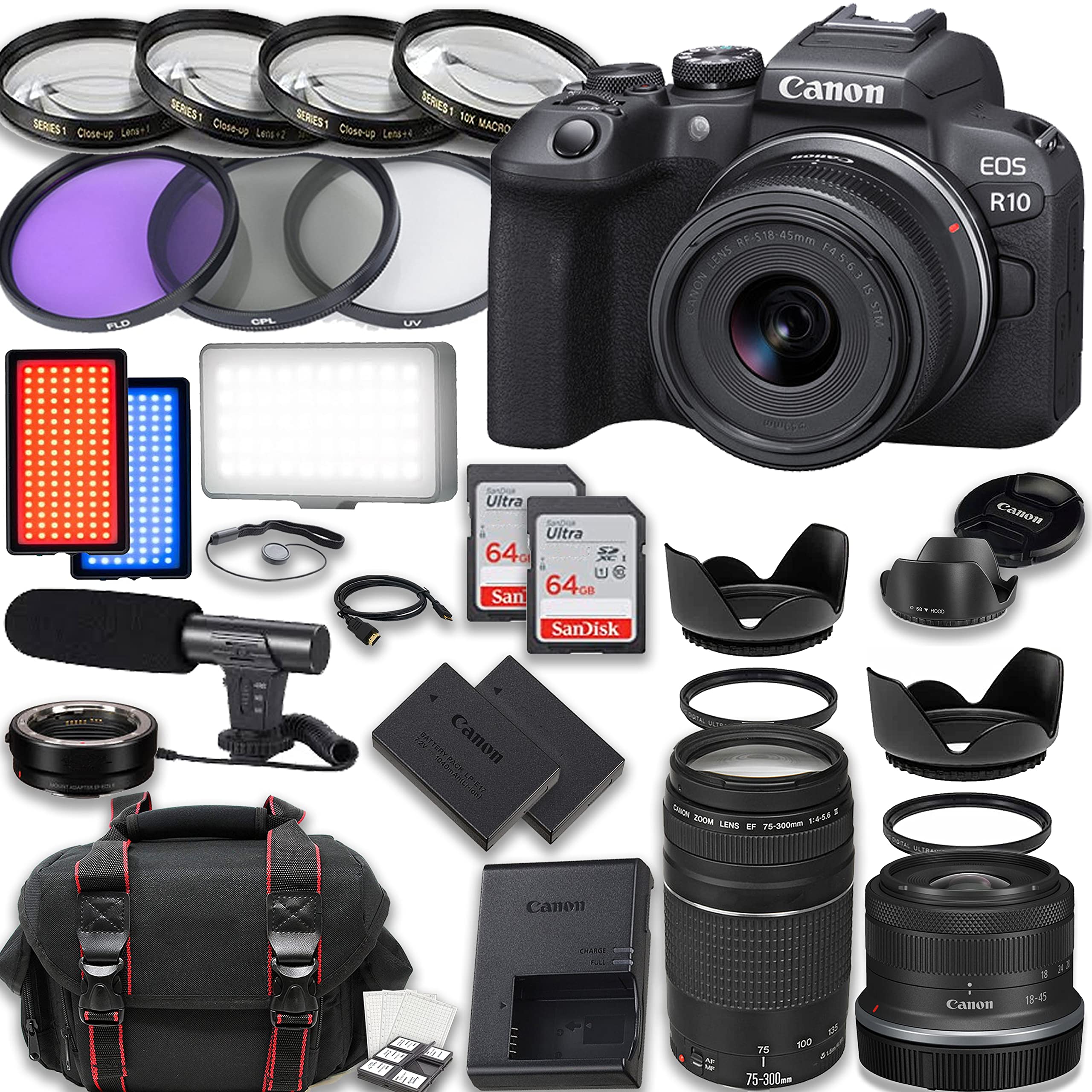 Canon EOS R10 ミラーレスカメラ 18-45mmレンズ付き Amazon | キヤノン Canon ミラーレスカメラ EOS R10 RF-S 18