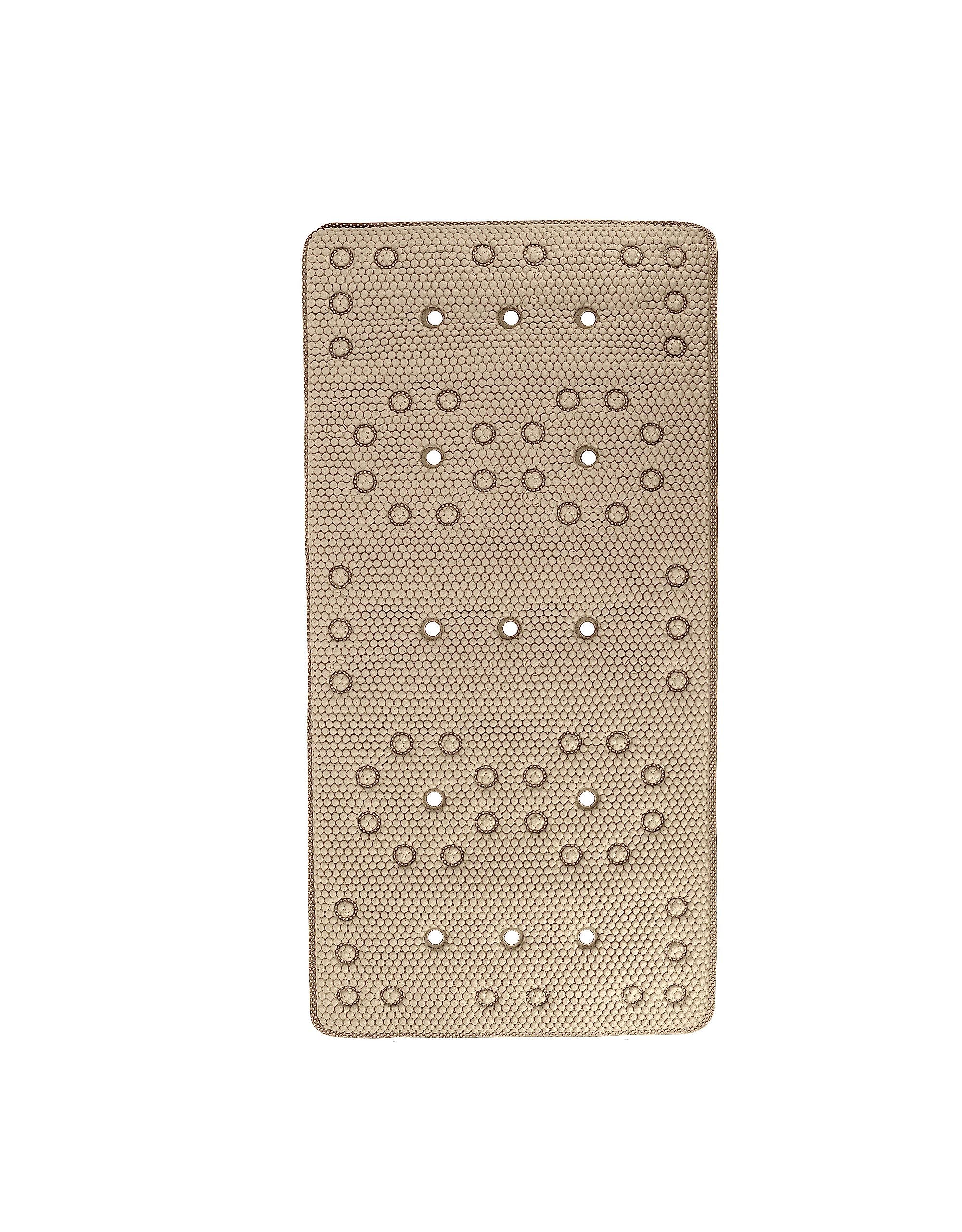 Splash HomeDeluxe Softee Bathtub Mat, Non-Slip Extra-Long Shower Mat with 58 Suction Cups and Drain Holes Bath Mat for Tub, 36 L x 17 W, Machine Washable, PVC Foam - Taupe, Twin XL