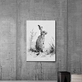 Amazon.com: Vintage Easter Bunny Print, Country Farmhouse