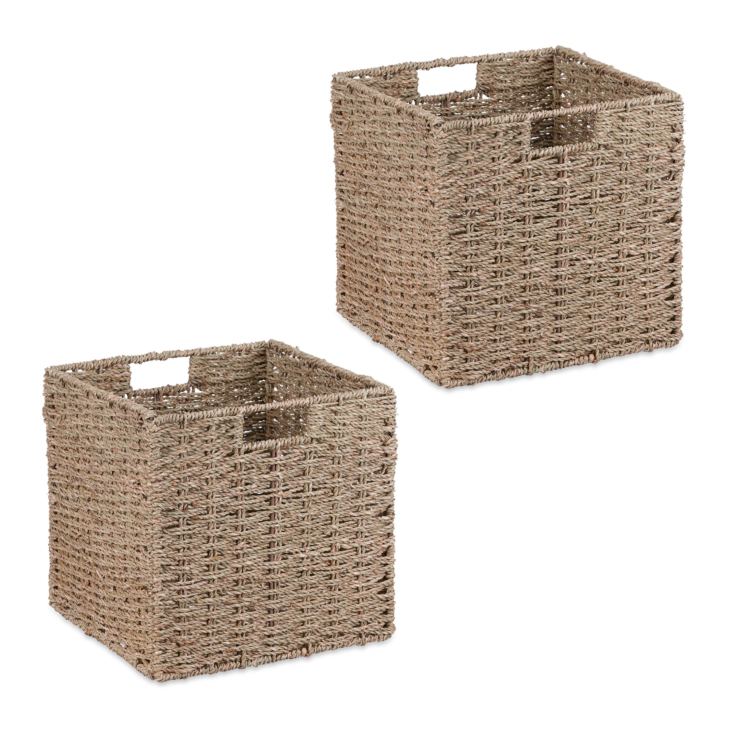 Panier de rangement tressé en zostère naturelle Relaxdays de haute qualité