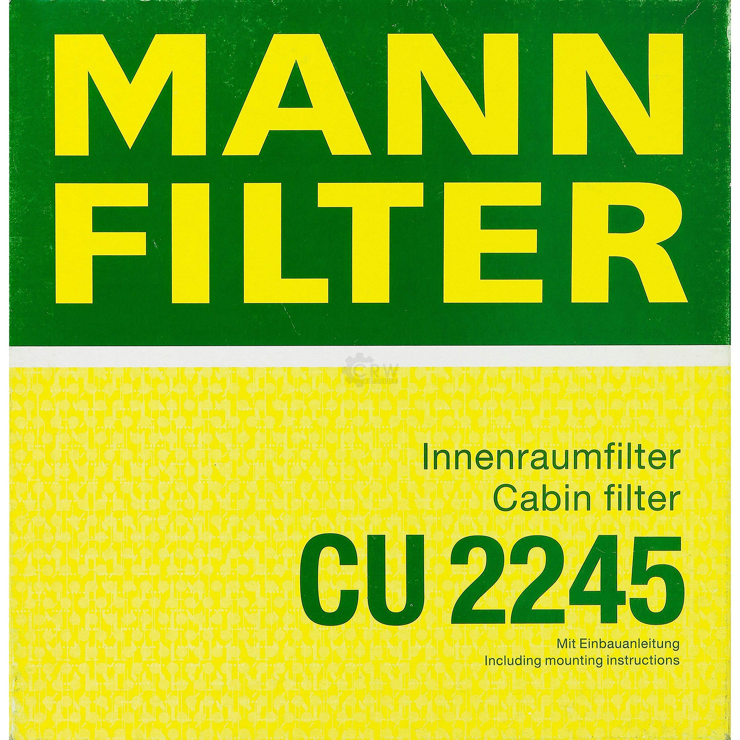 Paquete de inspección Kit de mantenimiento de filtros con filtro de aceite HU 711/51 x, filtro de aire C 3485/2, filtro de combustible WK 6031, filtro de habitáculo CU 2245, anillo de