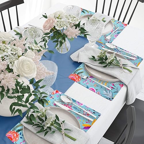 Miniatura 6 de Decozen Juego de 6 manteles individuales de corcho, resistentes a los arañazos, a las manchas de calor, decoración de cocina antideslizante, mantel