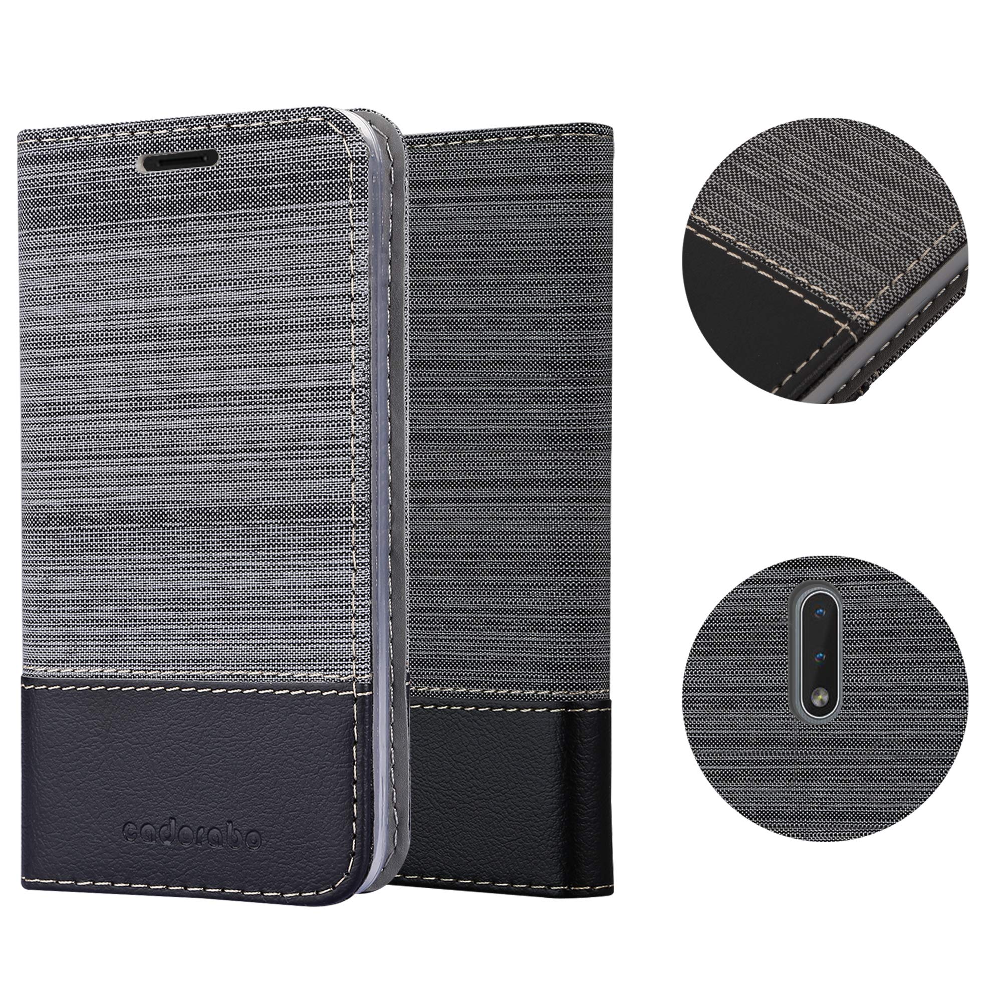 CADORABO Custodia Con Chiusura Magnetica, Funzione Stand E Tasca Per Le Carte Custodia Per Cellulare Per Galaxy J5 2017 Us Version Nero Carbone 76971943