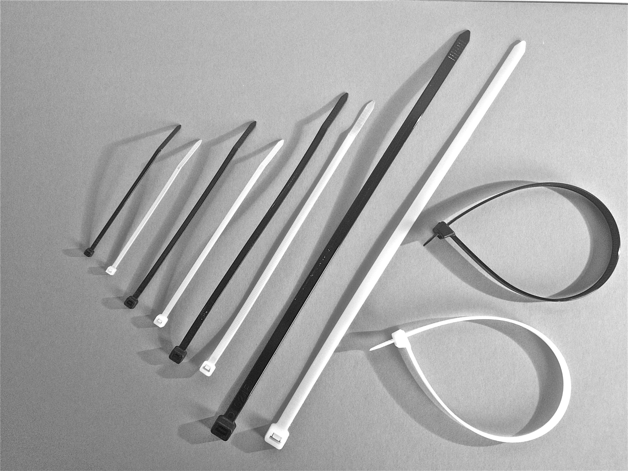 Ajile Fascette Stringicavo In Nylon - 2,4 X 100 Mm, Confezione Da 100 Pezzi, Nero