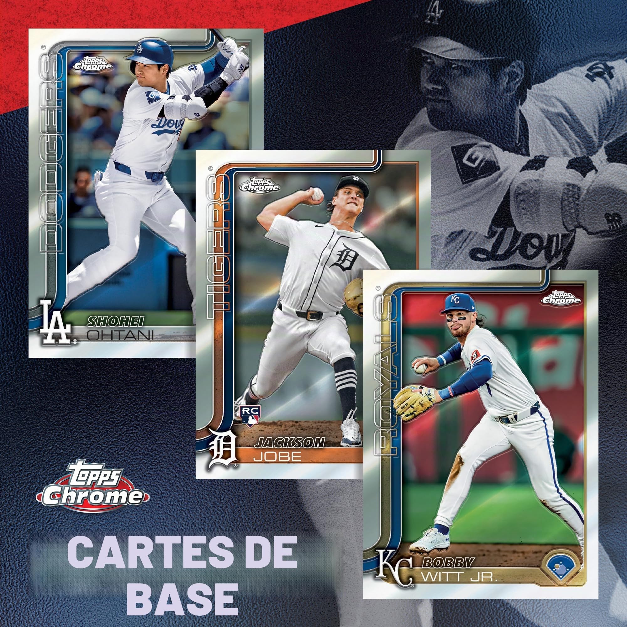 Topps Baseball chromé 2025 – scellé en Usine – Boîte économique