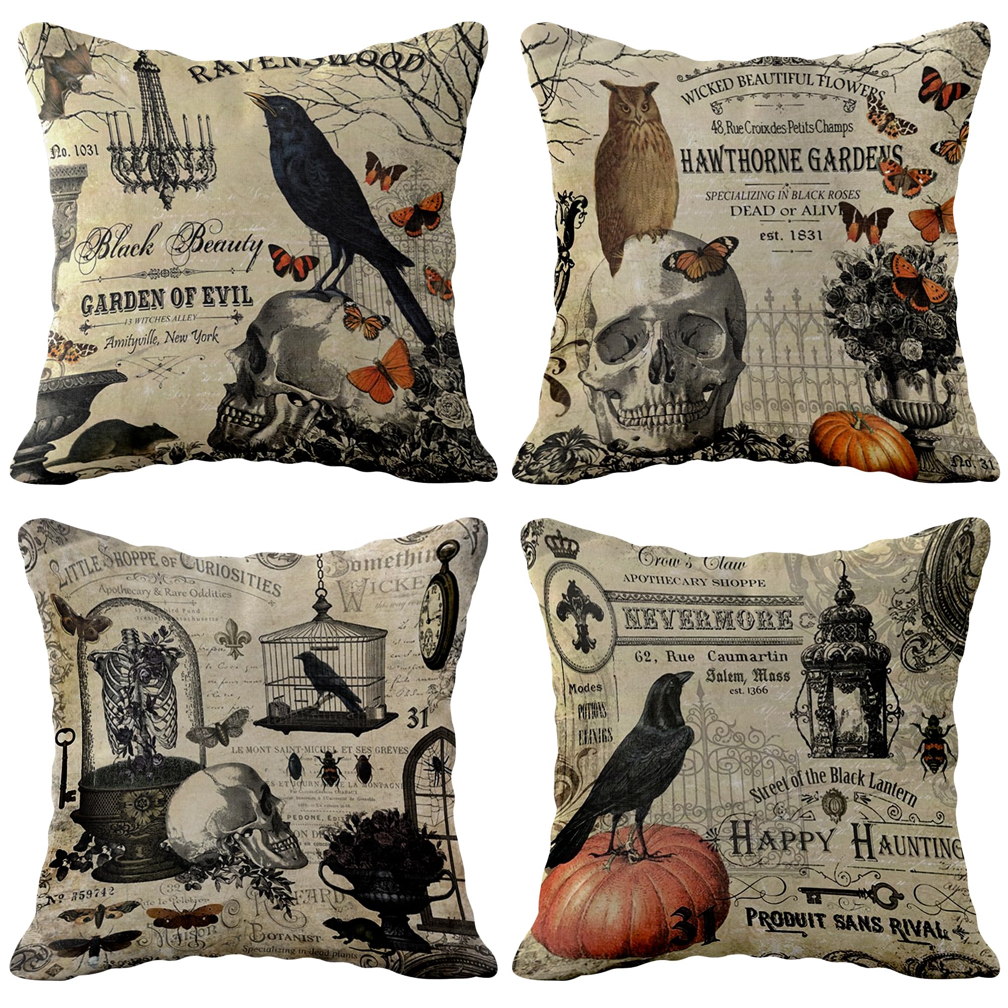 Amazon.com: KatchOn, Vintage Halloween Pillows Covers - 18x18 Inch