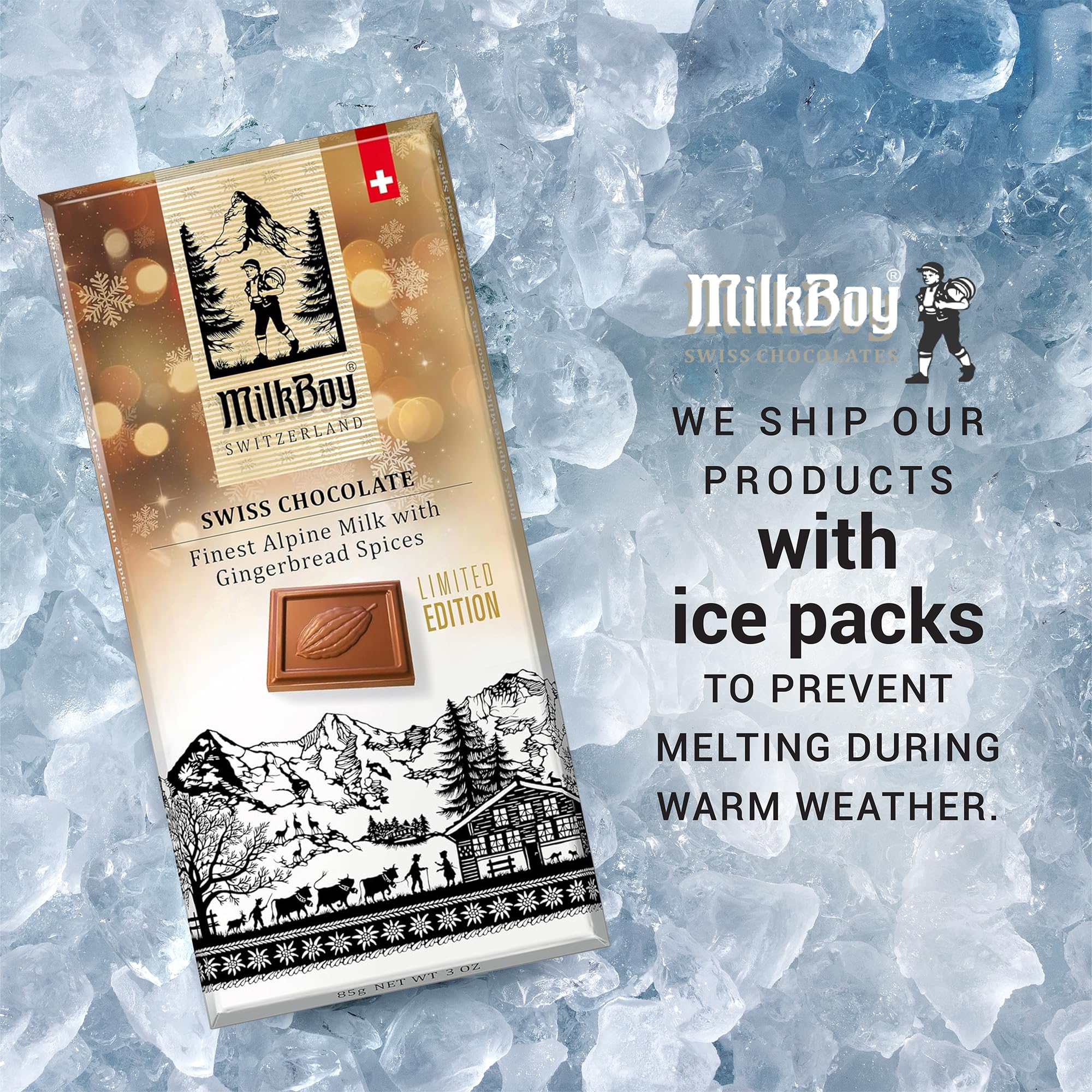 Amazon.com : MilkBoy Swiss Chocolates Milk Chocolate Bars