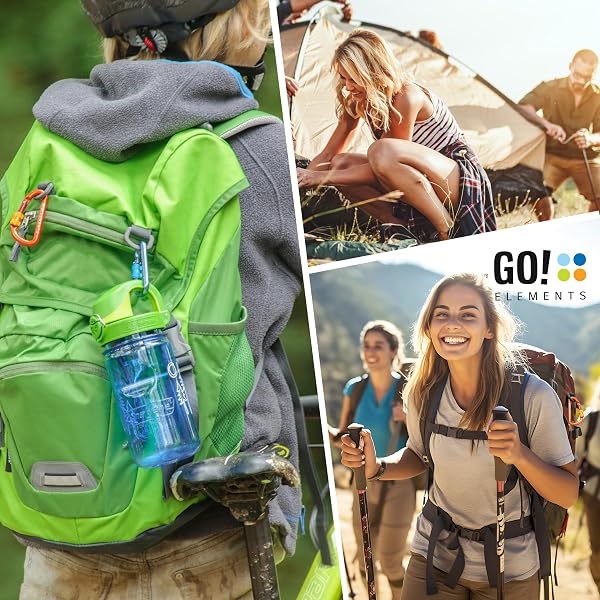 GO!elements Mini Moschettone Micro 6 con tappo a vite, confezione da 2 o 6 - 4