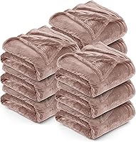 Vista 93 de Utopia Bedding - Manta de vellón de lujo, mullida, antiestática; manta de suave microfibra de 8.8 oz/yd² (300 g/m²) para sofá y cama; tamaño Negro