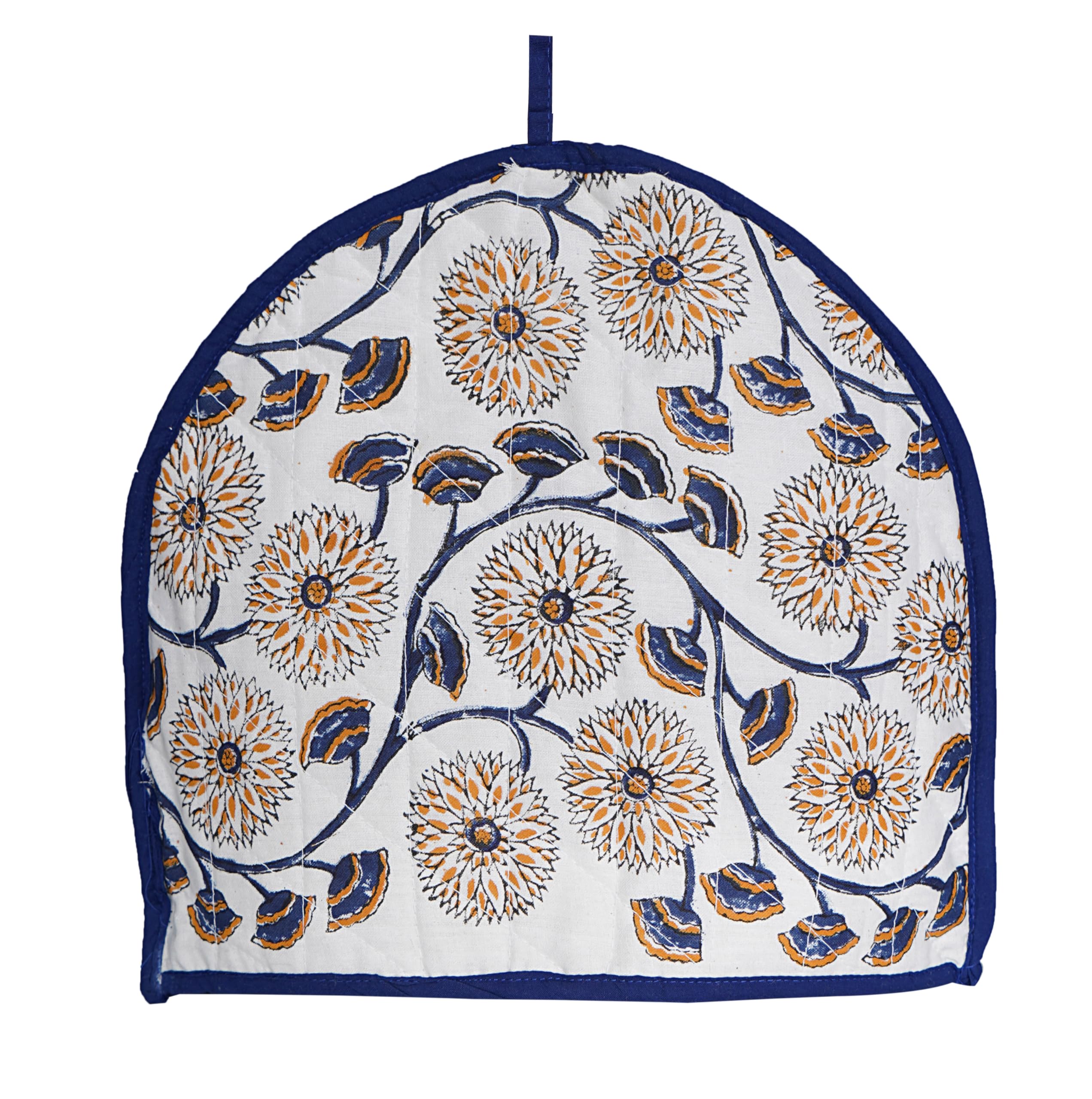 Cotton Quilted Oven Mitts and Pot Holder Set with Tea Cozy – Heat Resistant Kitchen Gloves Teapot Warmer Cozy for Cooking Baking and Serving - Style 5