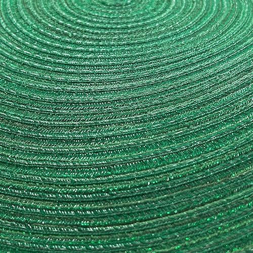 Miniatura 31 de AHHFSMEI Juego de 6 manteles individuales redondos trenzados para mesas de comedor, tejidos naturales, resistentes al calor, 15 pulgadas (azul y