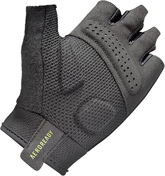 Adidas Essential Training & Weightlifting Gloves, Fingerless Workout Gloves
