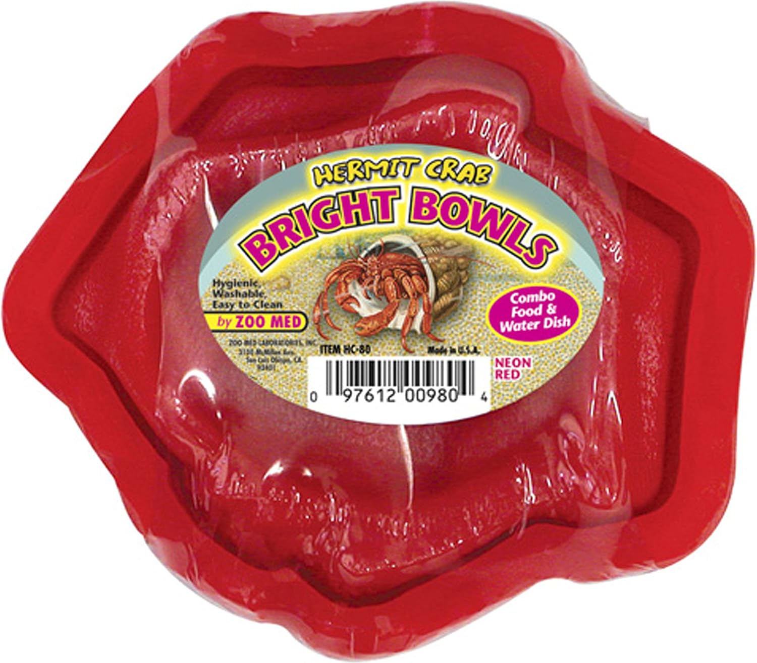 Zoo Med Hermit Crab Bright Bowl, Blue
