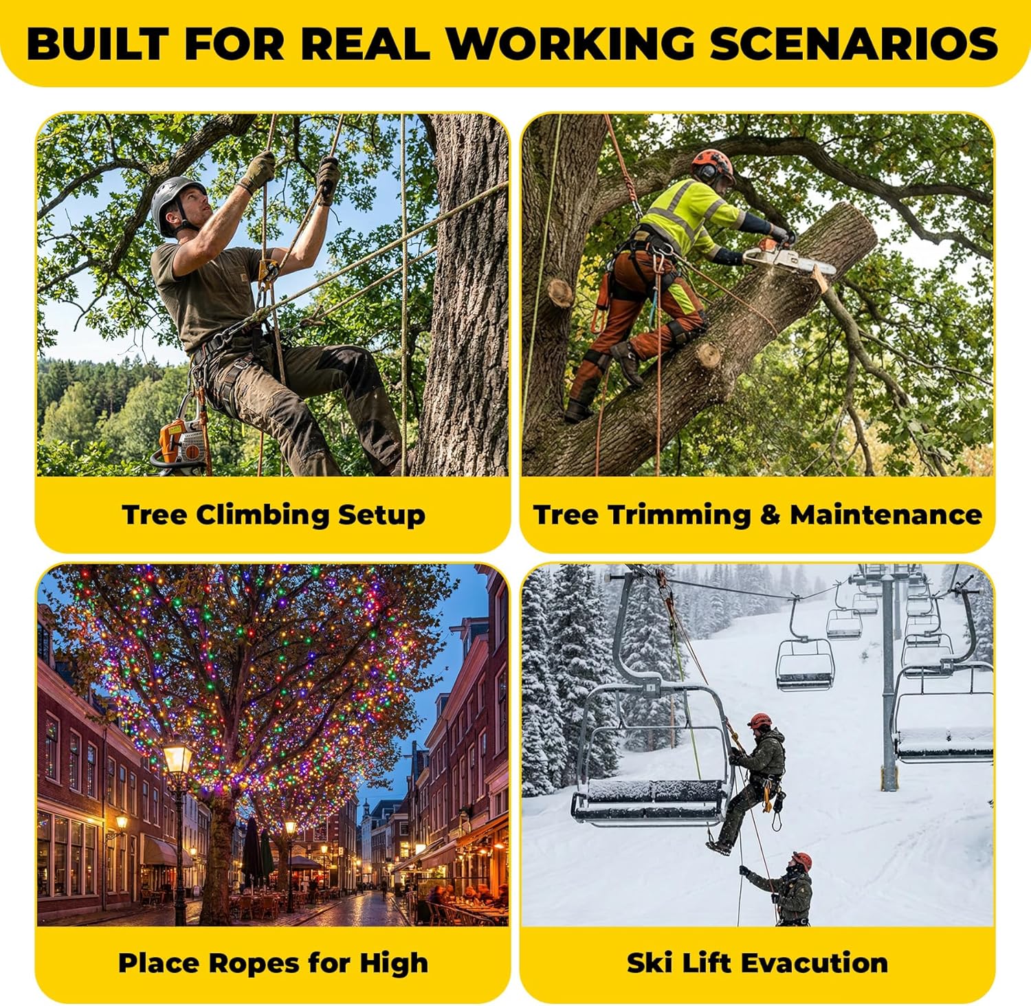 Arborist Throw Line Slingshot Launcher with Trigger Release – Professional Tree Throwline Kit with 12oz Weight Bag & Storage Pouch – High Accuracy Rope Placement Tool for Tree Trimming & Climbing