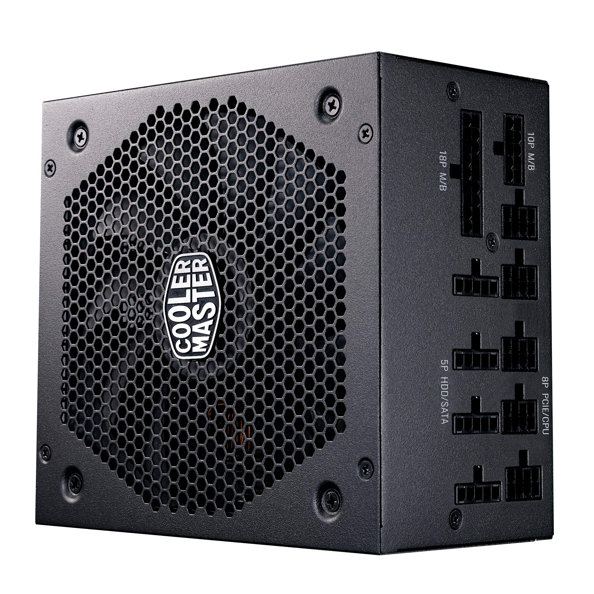 Cooler Master V850 Gold V2 PSU, Enchufe EU: 850W, 80 PLUS Gold, Modular Total, Fuente de Alimentación ATX, Ventilador FDB 135mm, Modo Semi-Fanless, 10 Años Garantía, Cables PCI-e 16AWG, Edición Negra