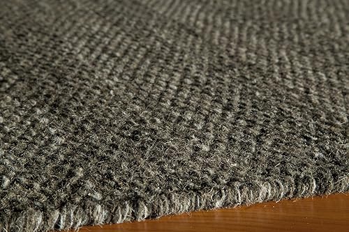 Miniatura 3 de momeni Rugs mesa0mes-2smo2030mesa Collection, 100% Lana tela a mano Flatweave zona de transición Alfombra, Lana, Humo