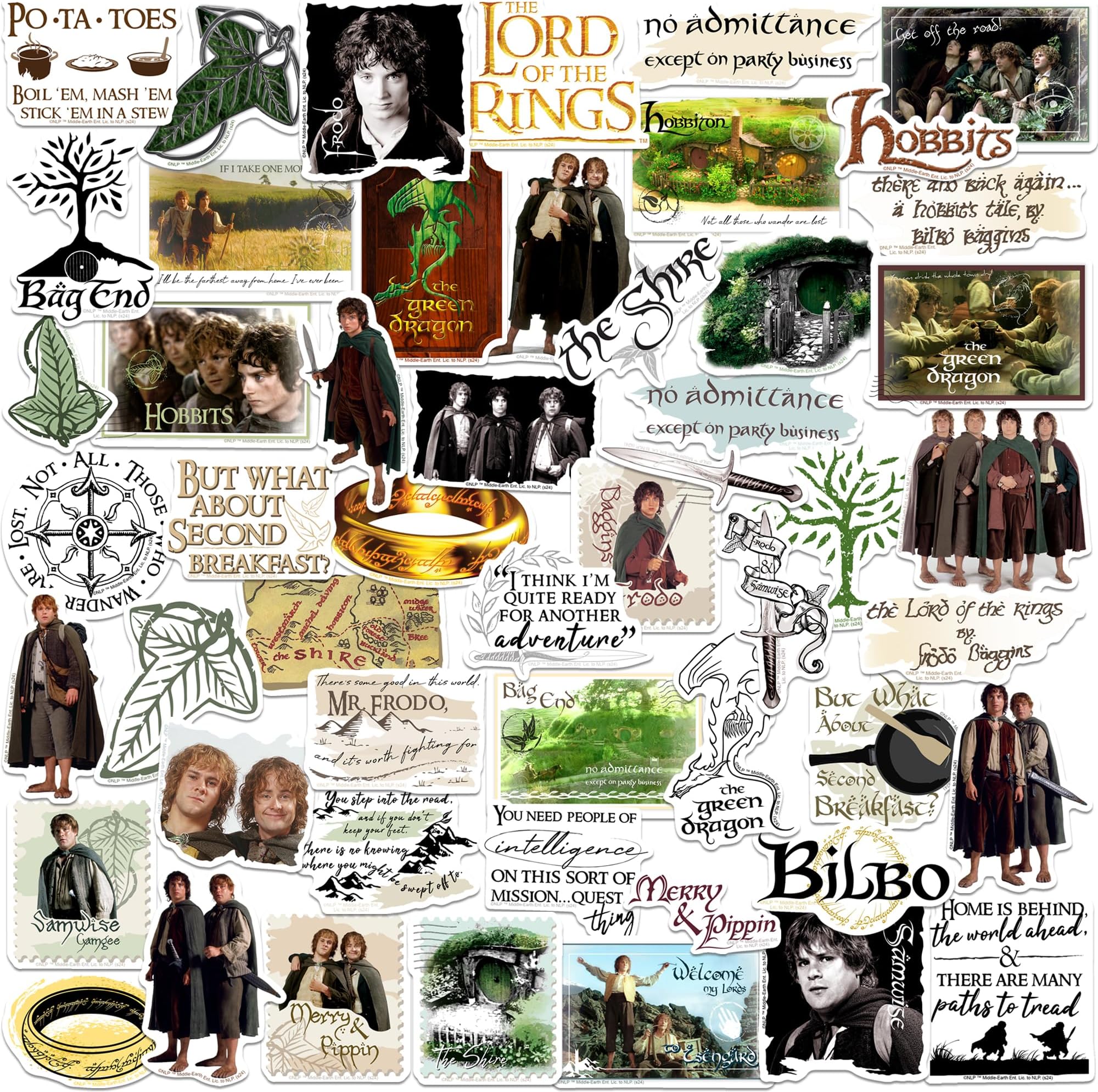 Spongebob Meme Stickers Pack - 50 Large Vinyl Decals For Laptops & Water Bottles