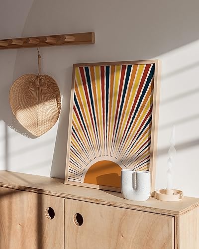 Miniatura 4 de HAUS AND HUES Arte de pared moderno de mediados de siglo, arte de pared bohemio de mediados de siglo, decoración de pared moderna de mediados de