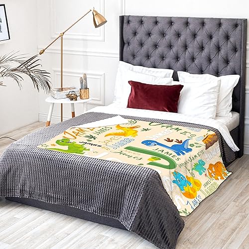 Miniatura 25 de Custom Name Blanket Throw Personalized Blanket for Kid with Names Customized Blanket with Name for Baby,Custom Blanket,Gift for Birthday Letter