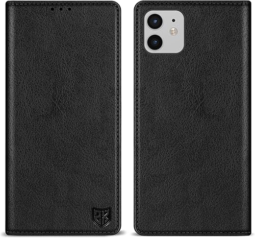 Miniatura 1 de ZZXX Funda tipo cartera para iPhone 1212 Pro con bloqueo RFID, soporte de ranura para tarjetas, funda protectora de cuero magnético fuerte plegable